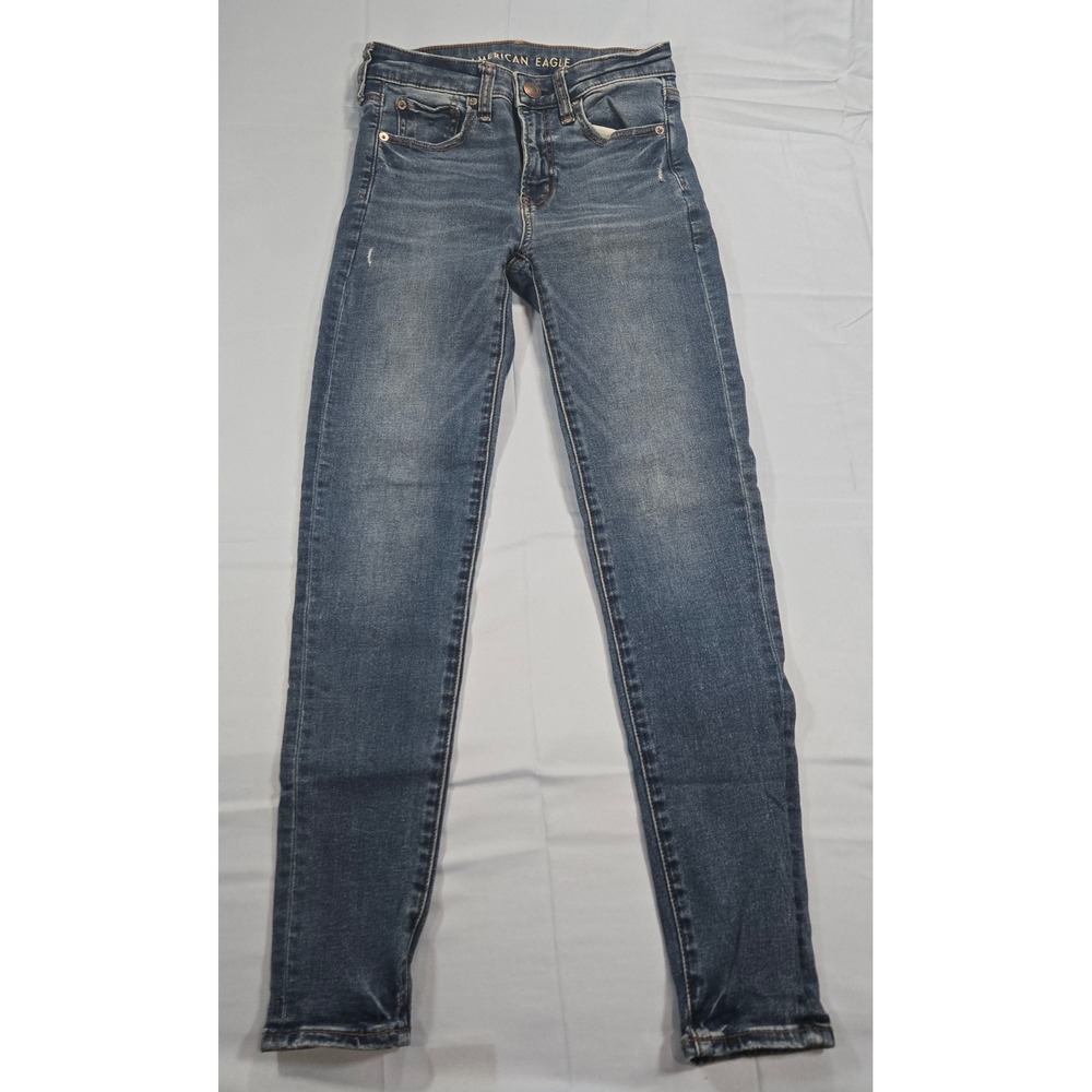 American Eagle Ne(x)t Level Stretch Skinny Jeans Womens 2 Regular Medium Wash